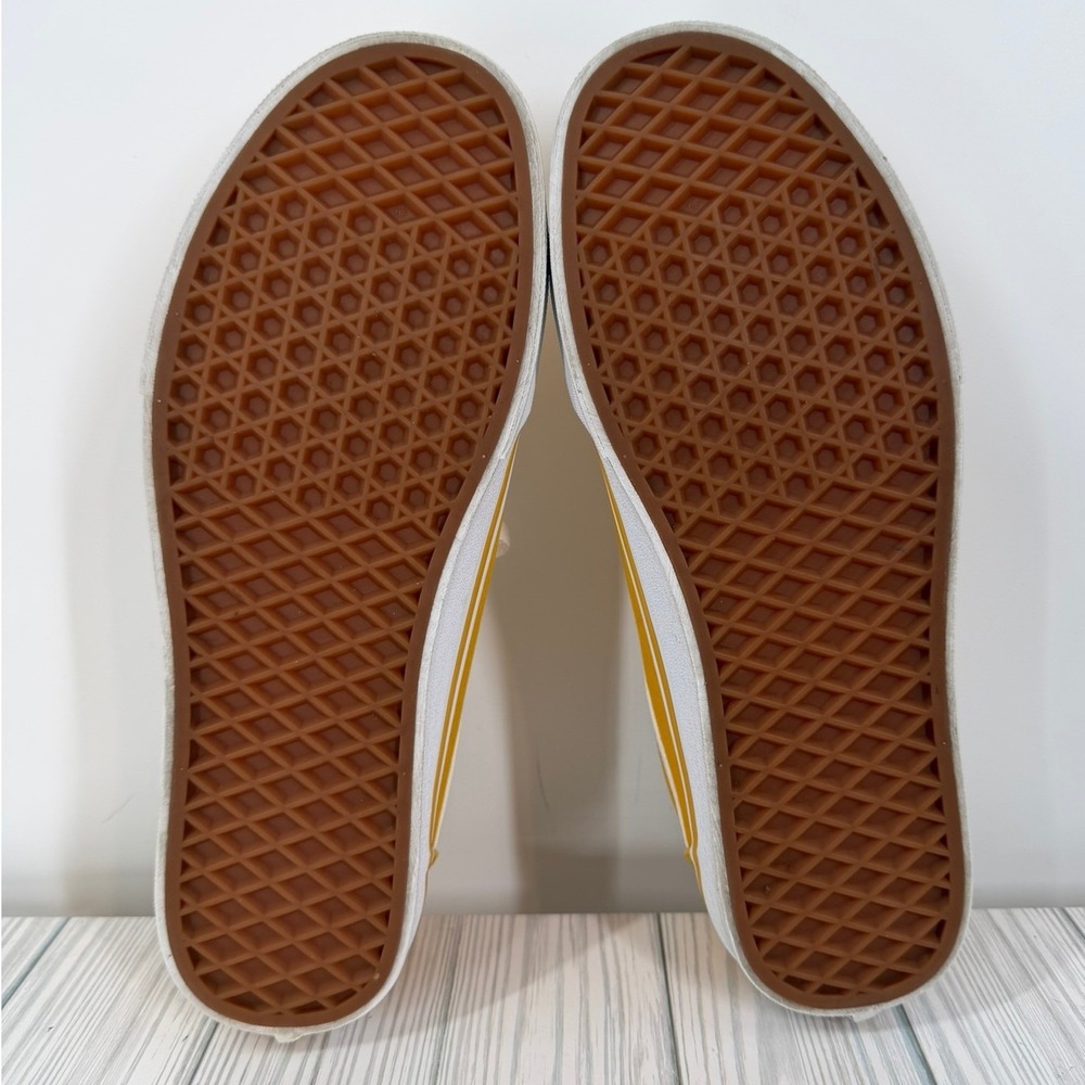 Vans Low Top Ward Yellow Canvas Skate Sneakers Women's Size 11 - Picture 10 of 10